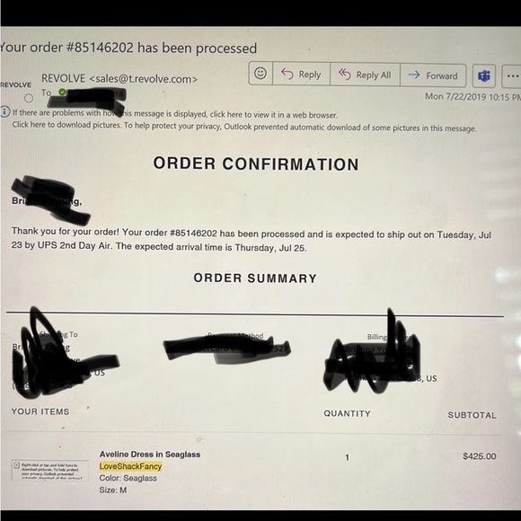 LoveShackFancy Aveline Dress in Seaglass - Picture 4 of 6